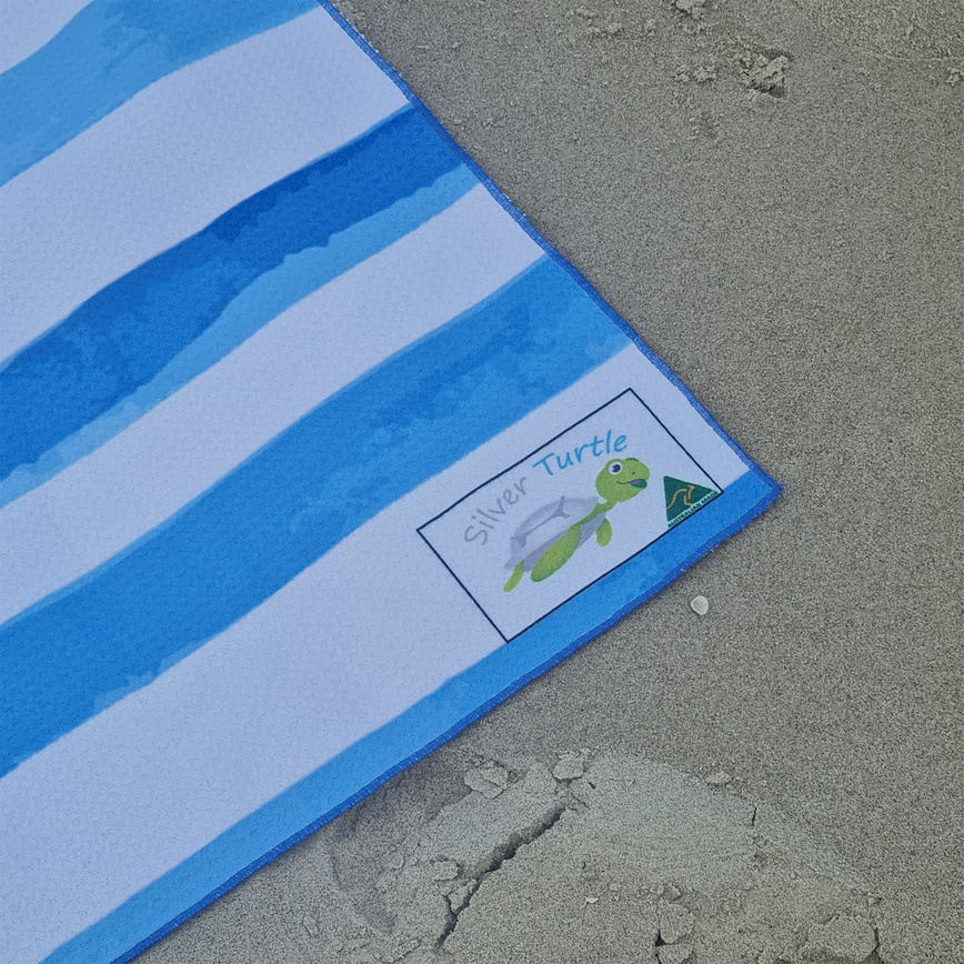 Australian Made Sand Free Beach Towel - Blue Horizon