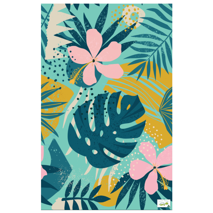 Australian Made Sand Free Beach Towel - Tropical