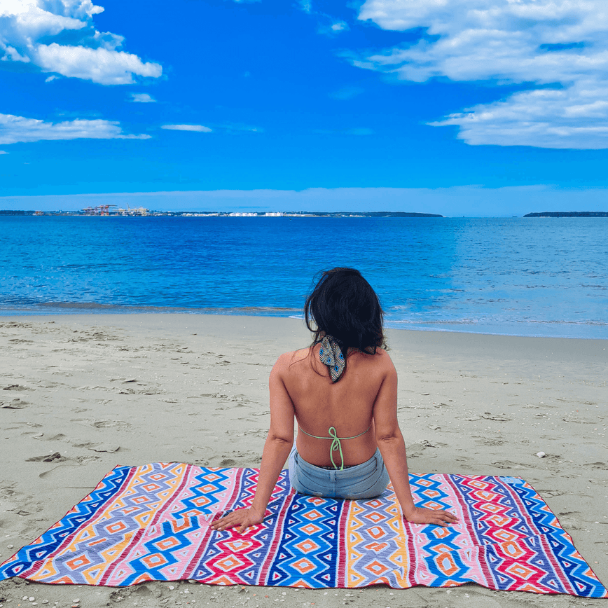 Australian Made Sand Free Beach Towel - Hippie