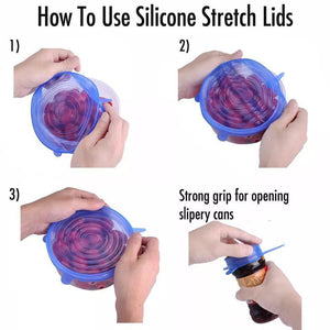 Reusable Silicon Stretch Lids