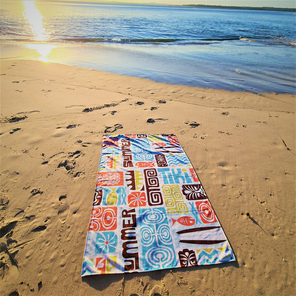 Australian Made Sand Free Beach Towel - Tribal
